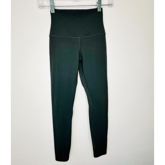 Lululemon Slate Gray High-Waist Yoga Pants 2 - Picture 1 of 9